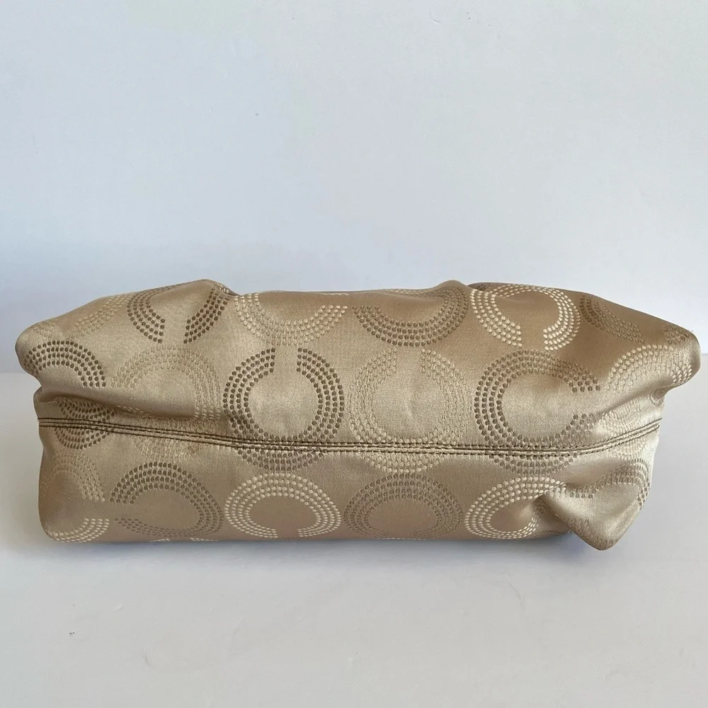Coach Ashley Op Art Hobo Bag Khaki Orange F20031 - Picture 5 of 10